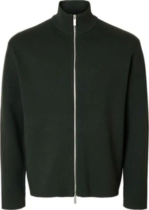 Selected Relaxed Fit Strickjacke deep forest (Herren)