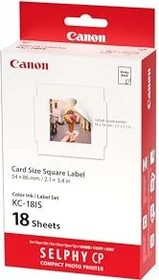 Canon KC-18IS Sticker Fotopapier weiß, 54x86mm, 18 Blatt