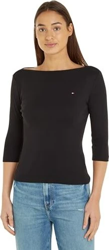 Tommy Hilfiger Slim Fit Shirt 3/4 schwarz (Damen)