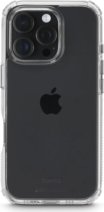 Hama Handyhülle Extreme Protect für Apple iPhone 16 Pro transparent