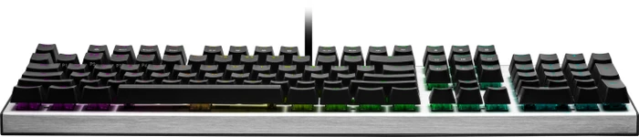 Cooler Master CK351, LEDs RGB, schwarz/silber, LK DarGo Optical BROWN, USB, DE