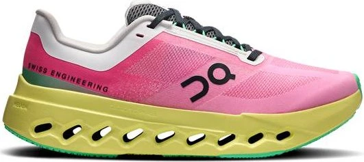 On Cloudsurfer Next pink/limelight (Damen)