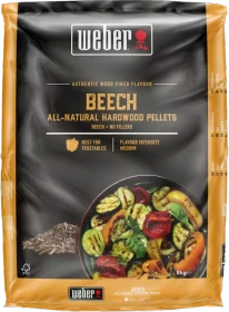 Weber All-Natural Hardwood Räucherpellets Buchenholz,  8kg