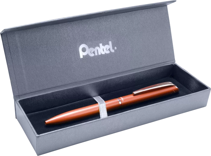 Pentel EnerGel HighClass BL2007 0.7mm/0.35mm Gelroller rot matt, Geschenkbox