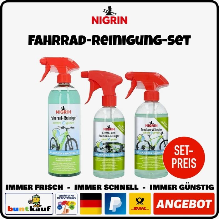 Nigrin smart 'n green Fahrradreiniger 750ml