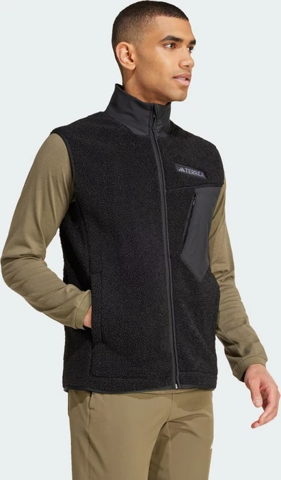 adidas Terrex Xploric High Pile Fleece Weste schwarz (Herren)