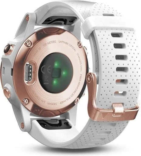 Garmin Fenix 5S Sapphire rosegold mit Silikonarmband