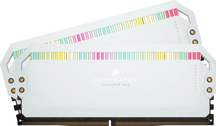 Corsair Dominator Platinum RGB weiß UDIMM 64GB Kit, DDR5-5200, CL40-40-40-77