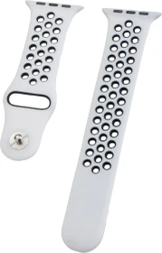 Peter Jäckel Watch Band Silicon Dual für Apple Watch (42mm/44mm) weiß
