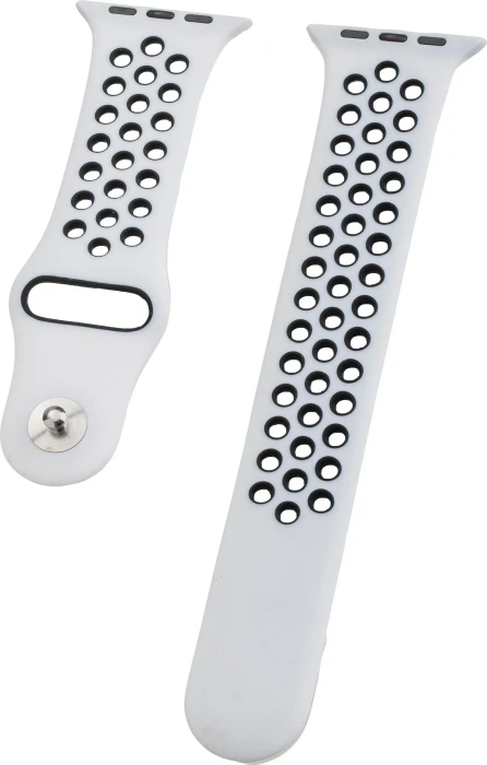 Peter Jäckel Watch Band Silicon Dual für Apple Watch (42mm/44mm) weiß