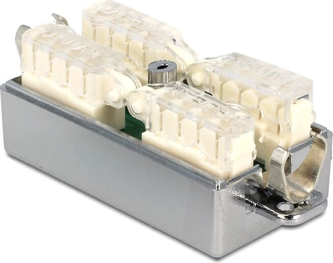 DeLOCK Verbinder für Netzwerkkabel, Cat6a STP Verbindungsdose