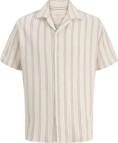 Jack & Jones Relaxed Fit Hemd kurzarm antique white (Herren)