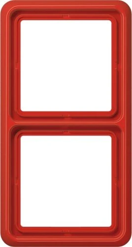 Jung Serie CD 500 Rahmen Thermoplast 2-fach, rot