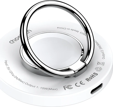 Choetech Magnetic Wireless Charger 15W weiß/silber