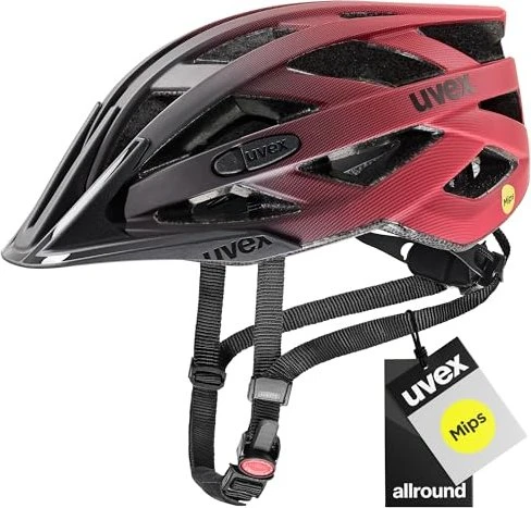 UVEX I-VO CC MIPS Helm black/red mat