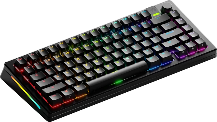 Glorious GMMK 3 Pro Wireless 75% Pre-built Gaming Keyboard, schwarz, LEDs RGB, Glorious Fox MX, USB, US