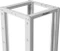 Lanberg Open Rack Series 19" Open Frame Rack 42HE, 4-Pfosten, mit Rollen, Flat Pack, tiefenverstellbar, 430-590mm, RAL 7035, 800mm tief Vorschaubild