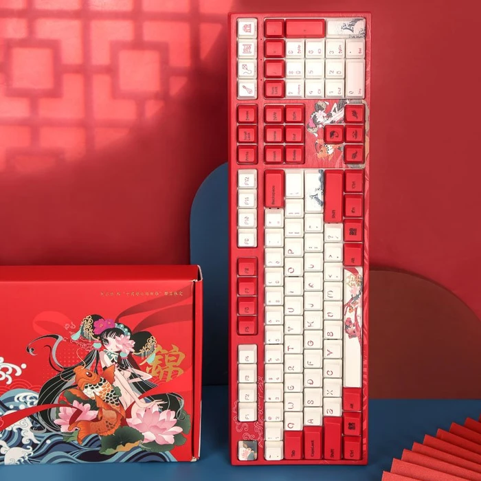 Varmilo VEA108, Koi, LEDs weiß, MX BROWN, USB, US