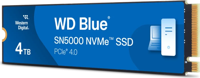 Western Digital WD Blue SN5000 NVMe SSD 4TB, M.2 2280 / M-Key / PCIe 4.0 x4