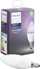 Philips Hue White and Color Ambiance Single LED-Bulb E14 6.5W