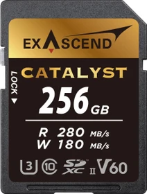 Exascend Catalyst R280/W180 256GB, UHS-II U3, Class 10