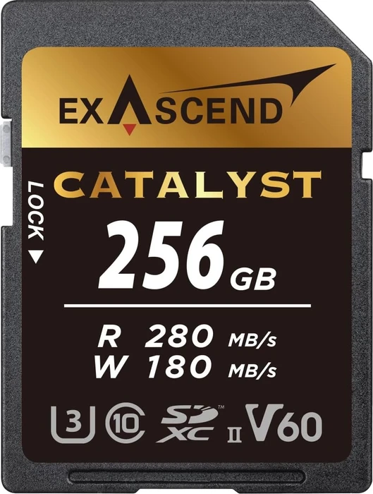 Exascend Catalyst R280/W180 256GB, UHS-II U3, Class 10