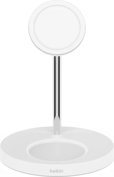 Belkin BoostCharge Pro 2-in-1 Wireless Charger Stand mit MagSafe weiß