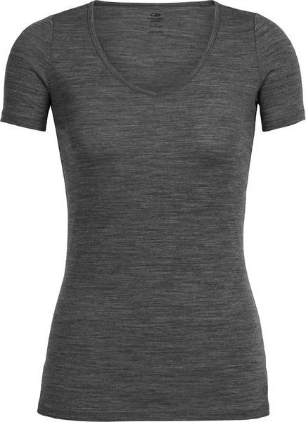 Icebreaker Siren Sweetheart Funktionsshirt kurzarm gritstone heather (Damen)