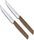 Victorinox Swiss Modern Steakmesser gerader Schliff 12cm braun, 2 Stück (6.9000.12G)