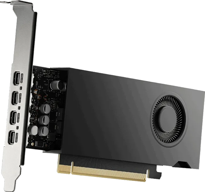 PNY RTX 2000E Ada Generation (Power Limited), 16GB GDDR6, 4x mDP