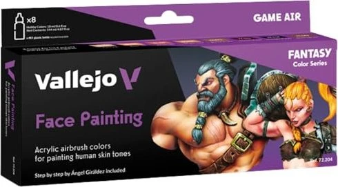 Vallejo Game Air Face Painting Farbset, 8-tlg.