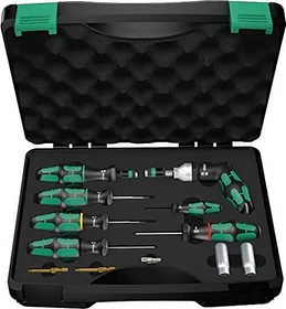 Wera Kraftform Serie 7400 7443/12 Drehmoment Bitset inkl. Koffer, 12-tlg.
