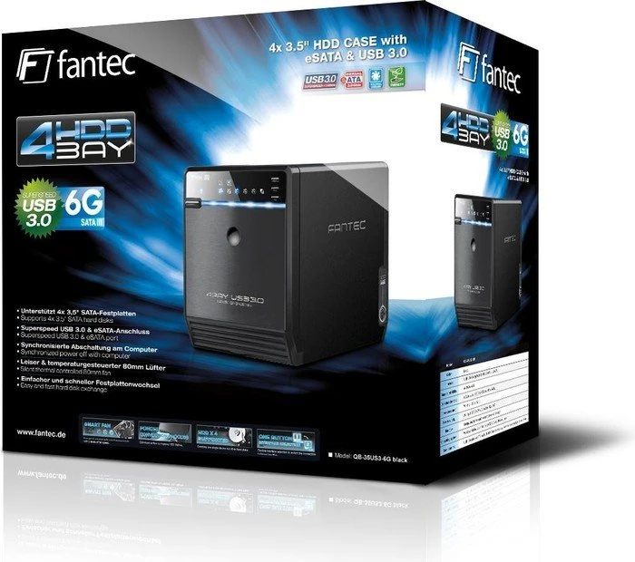 Fantec QB-35US3-6G, USB-B 3.0/eSATA