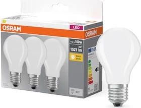 Osram Ledvance LED Base Classic A60 E27 11W/827, 3 Stück