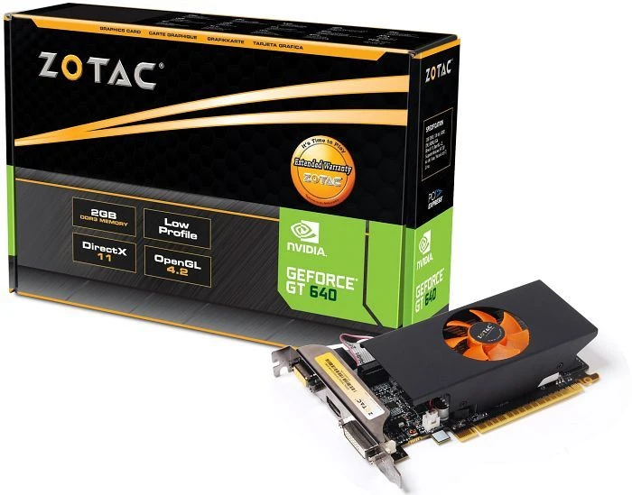 Zotac GeForce GT 640, 2GB DDR3, VGA, DVI, HDMI