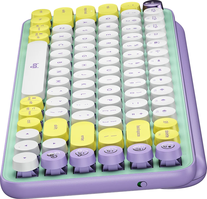 Logitech POP Keys Wireless Mechanical Keyboard, Logi Bolt, Daydream, TTC BROWN, USB/Bluetooth, DE
