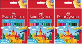 Faber-Castell Castle Filzstifte sortiert, 12er-Set, Kartonbox
