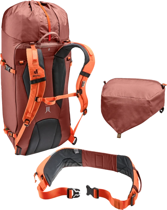 Deuter Guide 34+8 redwood/papaya