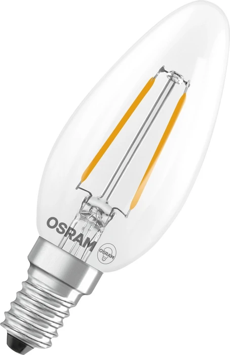 Osram Ledvance LED Retrofit Star Classic B 25 Filament 1.8W/827 E14 klar, 2 Stück