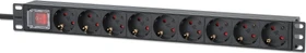 Intellinet 19" Steckdosenleiste, 1HE, 9-fach, 230V, 2m