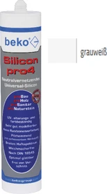 beko Silikon pro4 Premium Universal Silikonkleber grauweiß, 310ml