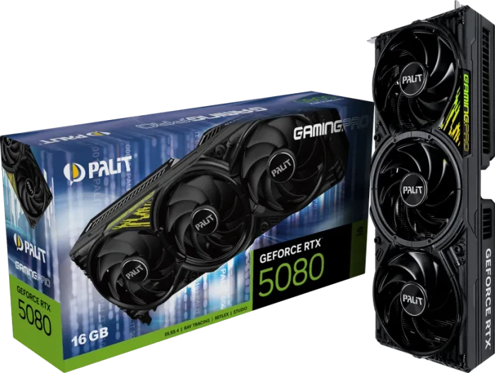 Palit GeForce RTX 5080 GamingPro V1, 16GB GDDR7, HDMI, 3x DP