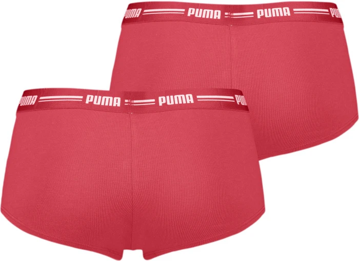 Puma 2er Pack Panties Boxer Briefs hibiscus (Damen)