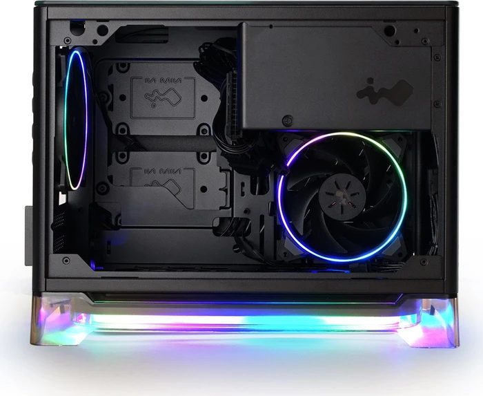 In Win A1 Plus, schwarz, Glasfenster, Mini-ITX, 650W