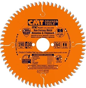 CMT Orange Tools ITK Plus Kreissägeblatt 64Z, 190x1.2x30mm, 1 Stück