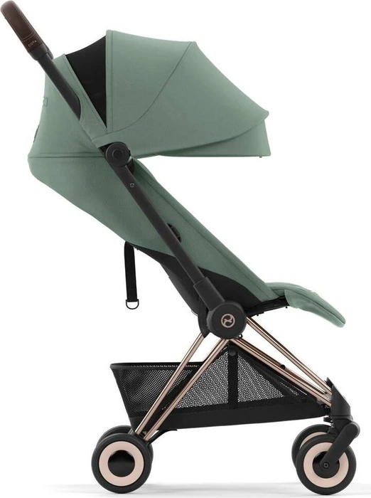 Cybex Coya Rosegold Frame leaf green