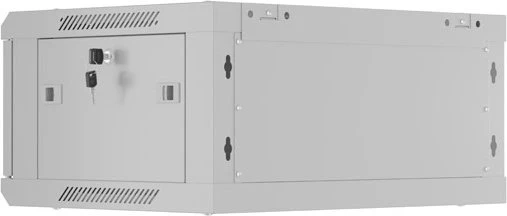 Lanberg WF01 Series 19" Wandschrank 4HE, hängend, Flatpack, Gitternetztür, IP20, RAL 7035, 450mm tief