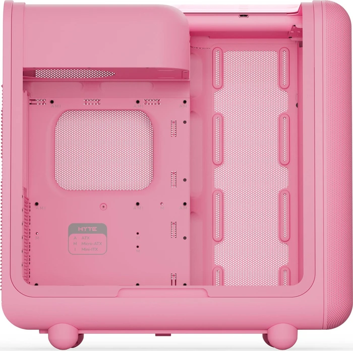 Hyte X50 Strawberry Milk, rosa, Glasfenster