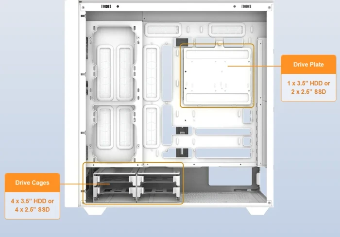 Thermaltake AX500 Snow, weiß, Glasfenster