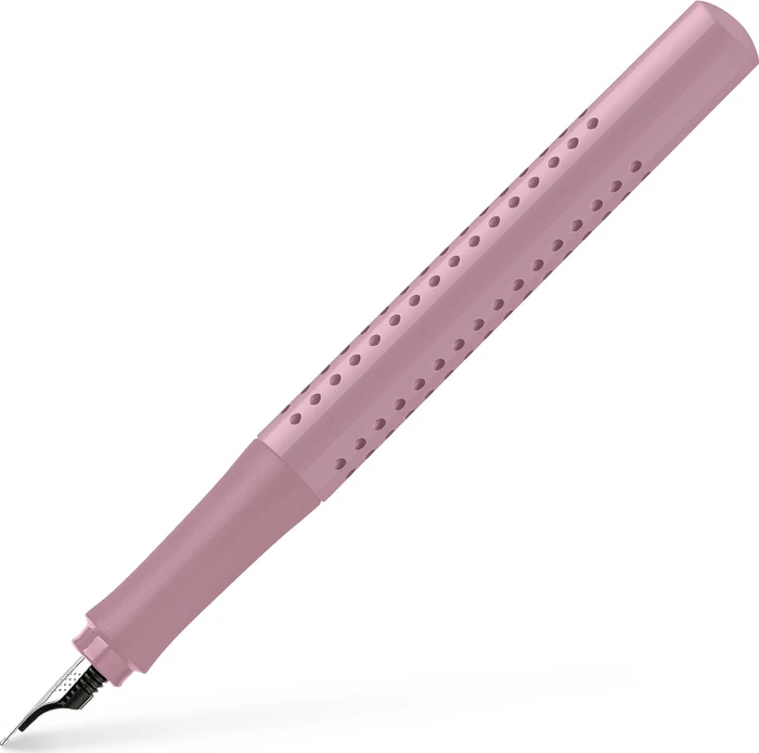 Faber-Castell Füller Grip 2010 rose shadows, rechte Hand/linke Hand, mittel, 2er-Set, Blister